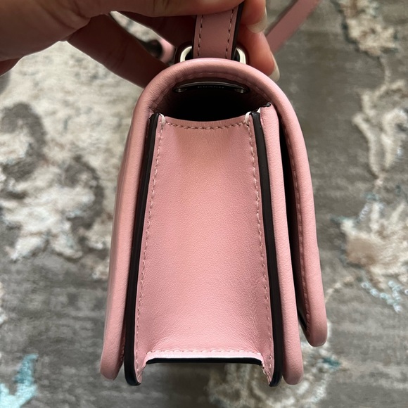 COACH Lunar New Year Bandit Bag in Colorblock Signature Canvas w/ Rabbit Charm - Picture 6 of 12